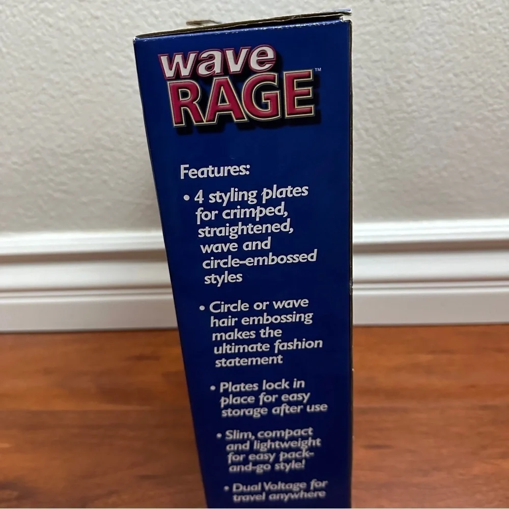 Wave Rage 4-in-1 Palm Straightener HTF Vintage